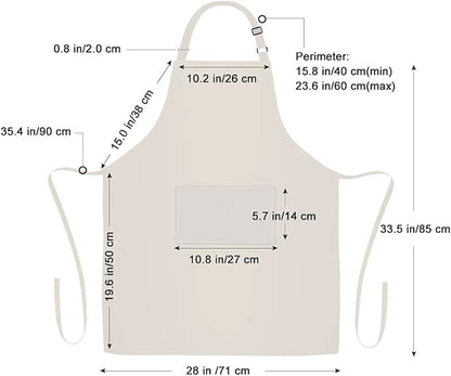 Jubatus 2 Pack 100% Cotton Aprons - Image 7