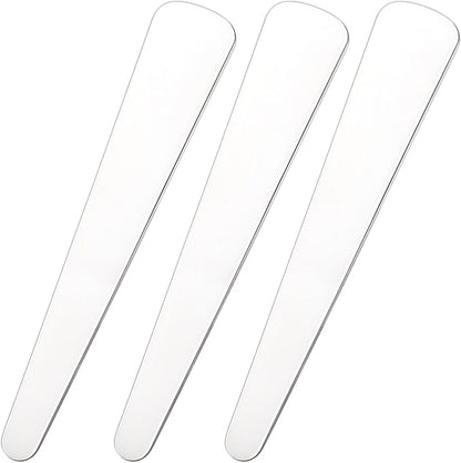 Pndeyo 3pcs Mini Stainless Steel Makeup Spatula, Reusable Cosmetic Cream by Pndeyo