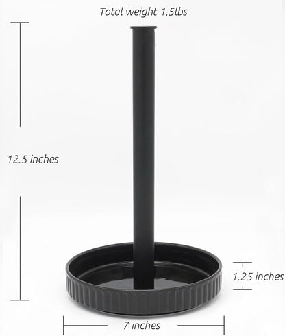 VROOMIUM Paper Towel Holder Countertop, Ceramic Base Easy-to-Clean, 1.5 lbs - Image 3