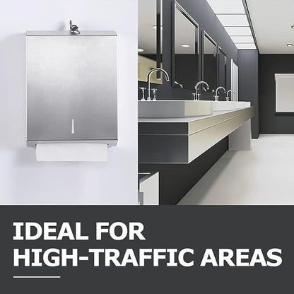 2 Packs Paper Towel Dispenser Wall Mount Commercial, Touchless Hand Towel - Image 7