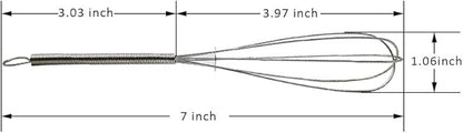 CHuangQi 7 inch Stainless Steel Whisk - Image 2
