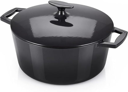 Nuwave 6QT LUX Healthy Enameled Cast Iron Dutch Oven Pot by NuWave