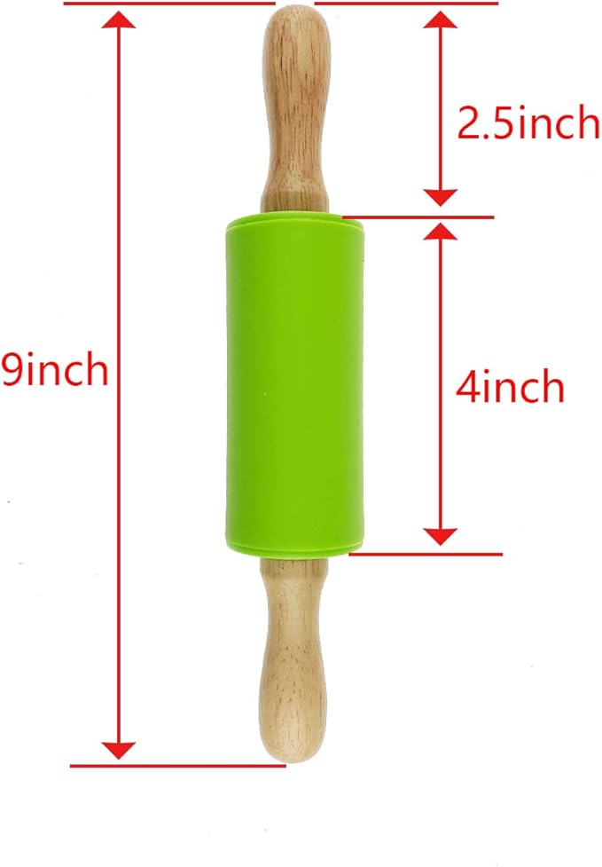 16 Pack Small Rolling Pin for Kids, Kids Rolling Pin for Home Kitchen - Image 2