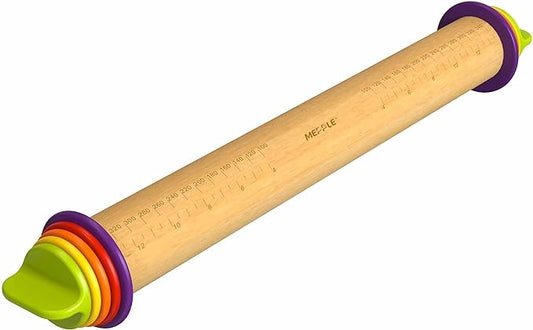 Rolling Pin with Thickness Rings by MeppleMakeYourLifeSimple