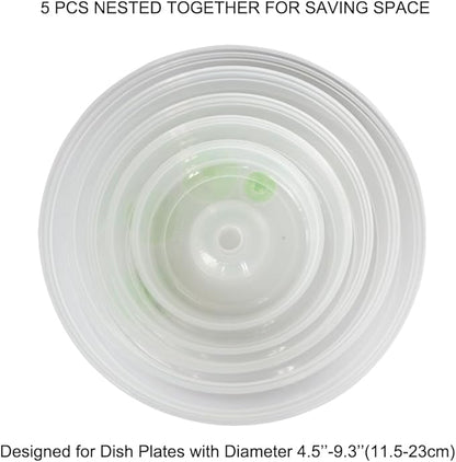 Microwave Covers for Food 5 PCS Microwave Splatter Lid Cover Dish Cover Plate - Image 6