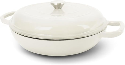 Enameled Cast Iron Dutch Oven, 3.8 Quart Pot by UFEH