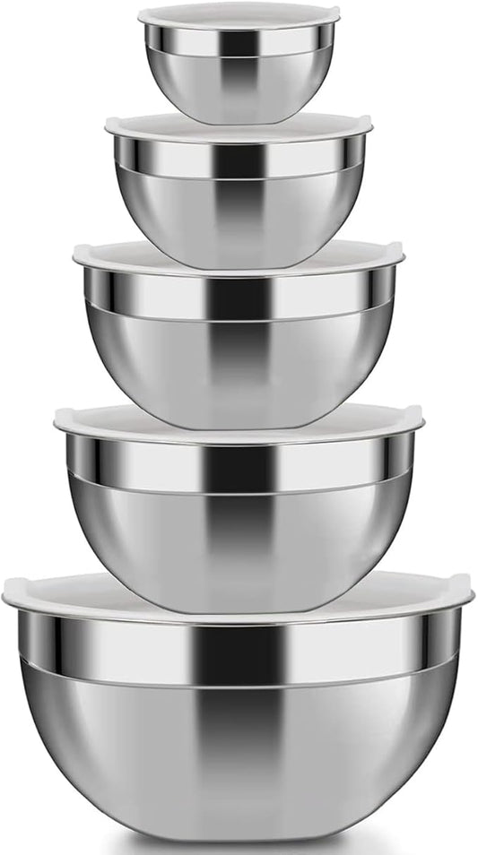Mixing Bowls, Utensils for the Kitchen, Dishwasher Safe, 3.75L / 3.25L / 2.5L / by YUNYDSM