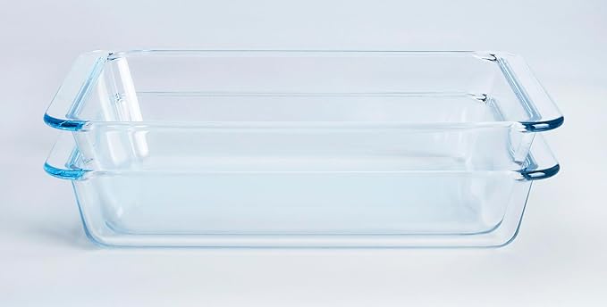 Set of 2 pcs Tempered Glass Baking Dish Set, Deep and Classic Borosilicate - Image 6