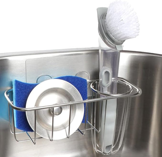 HULISEN 3-in-1 Sponge Holder for Kitchen Sink by HULISEN