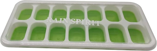 RAIN SPIRIT Ice Cube Trays, 2 Pack Durable Stackable Ice Trays by RAINSPIRIT