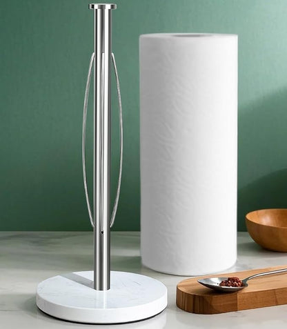 YIGII Heavy Marble Base Paper Towel Holder Countertop - Image 6