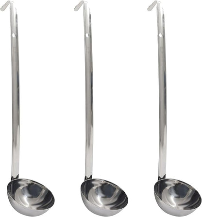 4 Oz Stainless Steel Ladle, 11.8" Long Handle Length by Auvotuis
