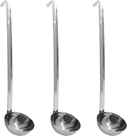 4 Oz Stainless Steel Ladle, 11.8" Long Handle Length by Auvotuis