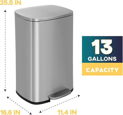 13 Gallon/50 L Garbage Can Kitchen Trash Can - Image 8