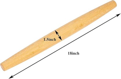 Classic French Rolling Pins Bamboo Wooden Rolling Pin - Image 2
