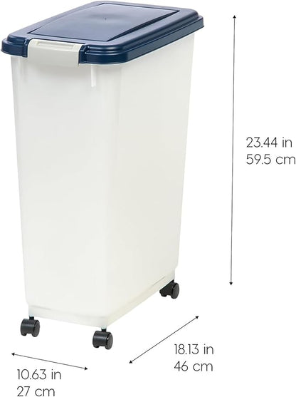 IRIS USA Airtight Dog Food Storage Container, Attachable Wheels, - Image 7