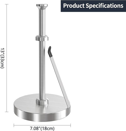 Jesginboo Brushed Nickel Paper Towel Holder - Image 8