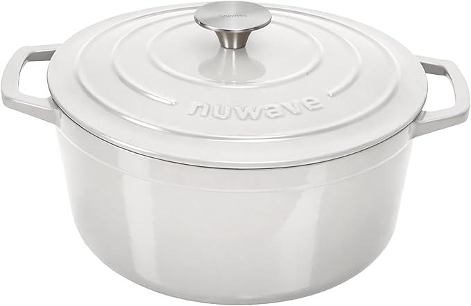 Nuwave 6QT Healthy Enameled Cast Iron Dutch Oven Pot by NuWave