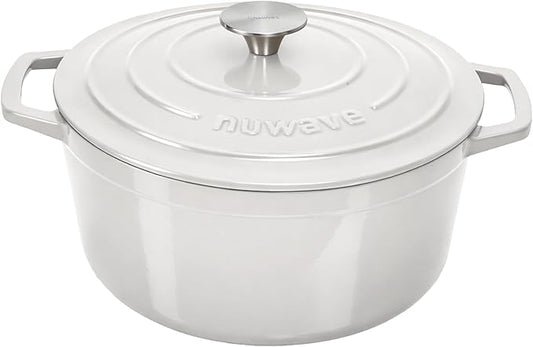 Nuwave 6QT Healthy Enameled Cast Iron Dutch Oven Pot by NuWave