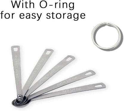 2Pack Mini Measuring Spoons Set, Heavy Duty Stainless Steel Teaspoon - Image 3