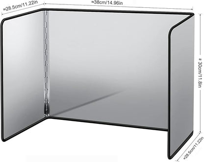 Splatter Guard for Frying Non-Stick 3 Sided Foldable Grease Splatter Screen - Image 2
