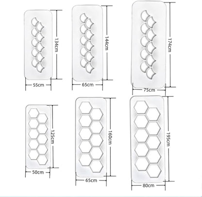 Hexagon Cookie Cutter Cake Mold Fondant Cutters, Fishscale Circle Cookie Cutters - Image 2