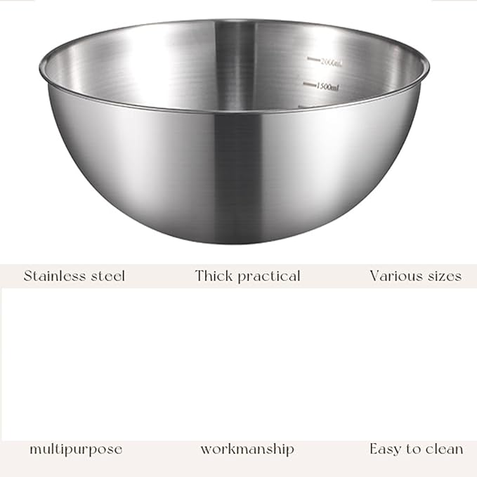 Stainless Steel Salad Bowls Set - Image 8