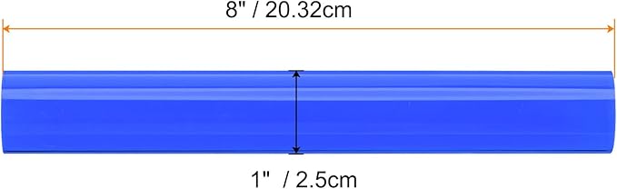 HARFINGTON Acrylic Clay Roller 8 Inch x 1 Inch Solid Non-Stick Plastic Round - Image 2