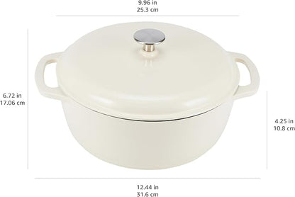 Amazon Basics Enameled Cast Iron Dutch Oven Pot - Image 4
