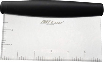 Dough Bowl Spatula & Stainless Steel Bench Scraper/Chopper - Image 3