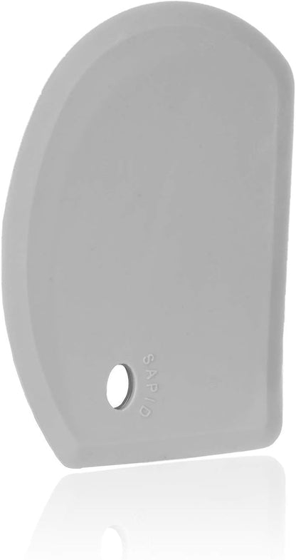 Sapid Flexible Curved Edge Silicone Bowl Scraper, Food Grade Dough Scraper by SAPID