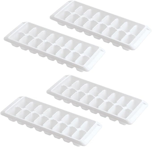 Kitch Easy Release White Ice Cube Tray, 16 Cube Trays by Kitch