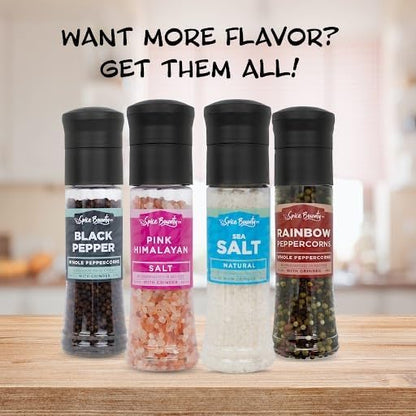 Spice Bounty Pink Himalayan Salt 12.9 oz and Whole Black Pepper 5.8 oz Grinder - Image 9