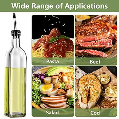 Leaflai Olive Oil Dispenser Bottle, 4 Labels, 1 Brush and 1 Funnel Oil Bottles - Image 5