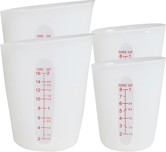 ZUYEE Silicone Measuring Cups Flexible Measure Cups Chocolate Melting Squeeze by ZUYEE