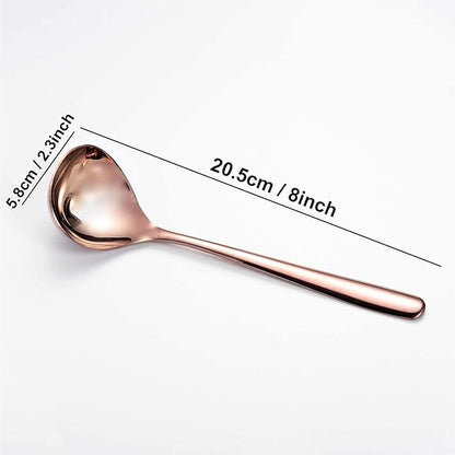 Comicfs Soup Ladle, 4 Pack Durable SUS 304 Stainless Steel - Image 2