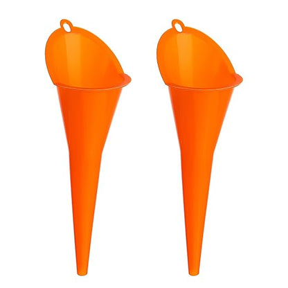 2-Pack Long Neck Multi-Purpose Spill Saver Plastic Funnel by Unknown