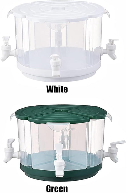 Beverage Dispenser for Fridge, 5.5 L/1.5 Gallon Rotating Plastic Drink Dispenser - Image 3