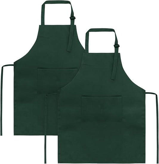 SINLAND Kids Apron with Pocket 2 Pack Children Chef Apron by SINLAND