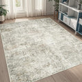5x7 Area Rugs for Living Room Washable Bedroom Dining Room Beige Brown by Aelenmu