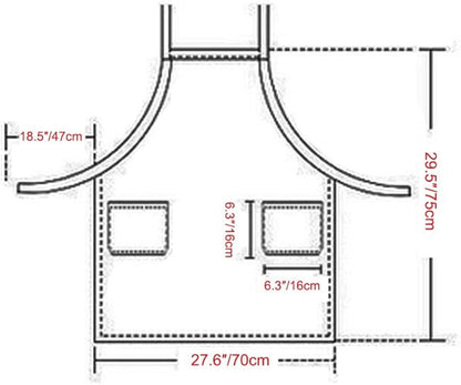 Cute Apron for Women with Pockets, Comfortable Kitchen Apron - Image 7