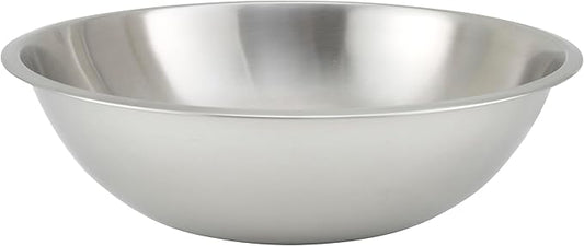 Winco 20 Quart Heavy-Duty Stainless Steel Mixing Bowl by Fonteme