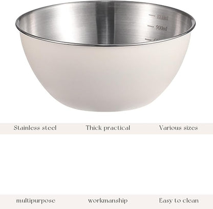 Stainless Steel Salad Bowls Set of 2 Mixing Bowl - Image 2