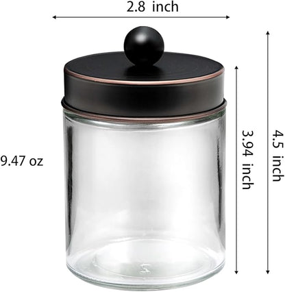 Apothecary Jar Canisters Bathroom Vanity Organizer - Image 6