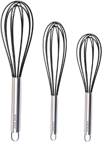 Silicone Whisk Set of 3 by Wired+Whisk