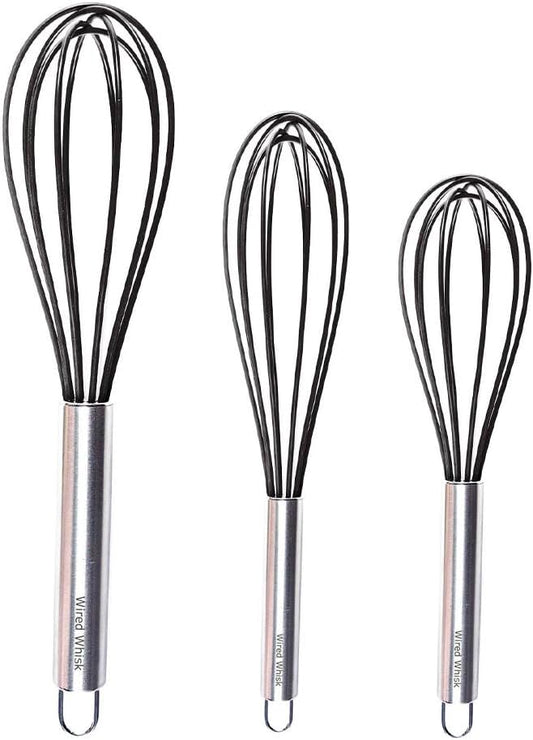 Silicone Whisk Set of 3 by Wired+Whisk