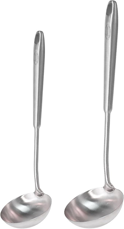 Newness 2 Pack Soup Ladle, Resilient 304 Stainless Steel Soup Spoon by NewnessFocusOnStainlessSteel
