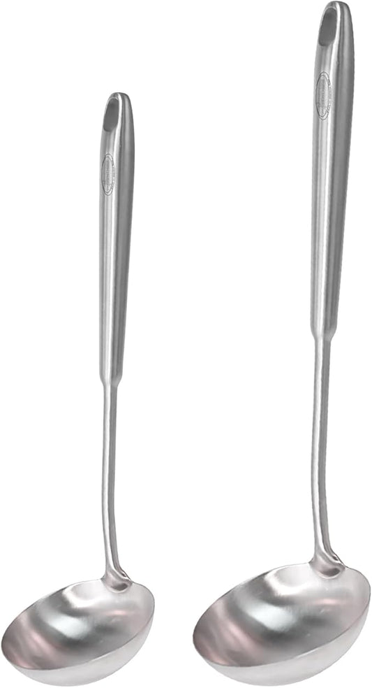 Newness 2 Pack Soup Ladle, Resilient 304 Stainless Steel Soup Spoon by NewnessFocusOnStainlessSteel