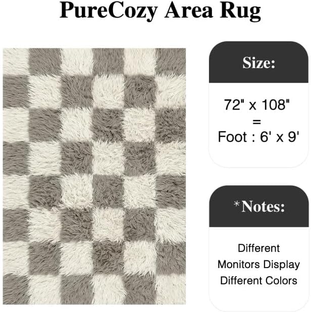 PureCozy Modern Rug 6x9 for Living Room - Image 2