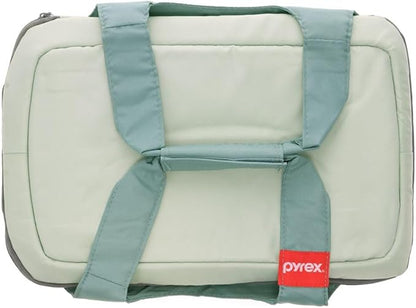 Pyrex 5-Quart Portable Sage Green Insulated Casserole Carrier - Image 2